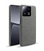 SoFetch Grijs Stoffen Modern Hardcase Hoesje voor de Xiaomi 13 Pro