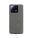 SoFetch Grijs Stoffen Modern Hardcase Hoesje voor de Xiaomi 13 Pro