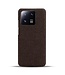 SoFetch Bruin Stoffen Modern Hardcase Hoesje voor de Xiaomi 13 Pro