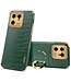 SoFetch Groen Ring Houder Krokodillen Hybride Hoesje voor de Xiaomi 13 Pro