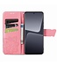 SoFetch Roze Vlinder Bookcase Hoesje met Polsbandje voor de Xiaomi 13 Pro