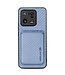 SoFetch Blauw Pasjeshouder Carbon Hybride Hoesje voor de Xiaomi 13 Pro