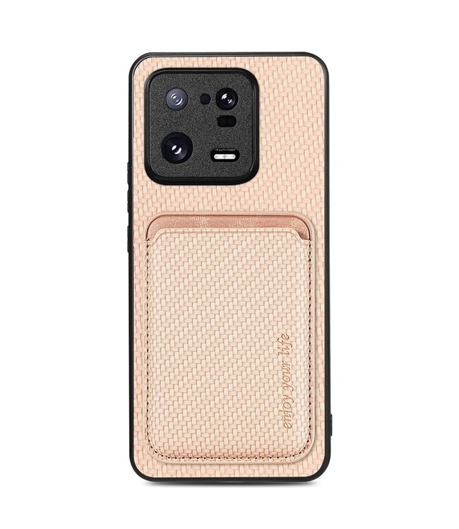 SoFetch Khaki Pasjeshouder Carbon Hybride Hoesje voor de Xiaomi 13 Pro
