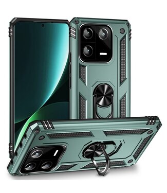 SoFetch Zwartish Groen Valbestendig Houder Hybride Hoesje Xiaomi 13 Pro