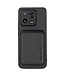 SoFetch Zwart Pasjeshouder Carbon Hybride Hoesje voor de Xiaomi 13 Pro
