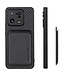 SoFetch Zwart Pasjeshouder Carbon Hybride Hoesje voor de Xiaomi 13 Pro