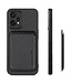 SoFetch Zwart Pasjeshouder Carbon Hybride Hoesje voor de Xiaomi 13 Pro