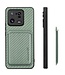 SoFetch Groen Pasjeshouder Carbon Hybride Hoesje voor de Xiaomi 13 Pro