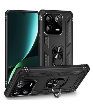 SoFetch Zwart Valbestendig Houder Hybride Hoesje Xiaomi 13 Pro