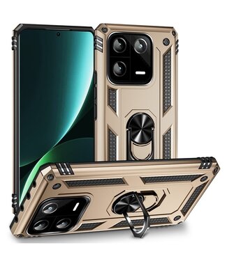 SoFetch Goud Valbestendig Houder Hybride Hoesje Xiaomi 13 Pro