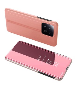 SoFetch Roze Spiegel Stijlvol Flipcover Hoesje Xiaomi 13 Pro