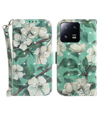 SoFetch Magnolia Bookcase Hoesje met Polsbandje Xiaomi 13 Pro
