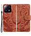 SoFetch Bruin Tijger Bookcase Hoesje met Polsbandje voor de Xiaomi 13 Pro