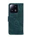 SoFetch Groen Tijger Bookcase Hoesje met Polsbandje voor de Xiaomi 13 Pro