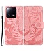 SoFetch Roze Tijger Bookcase Hoesje met Polsbandje voor de Xiaomi 13 Pro