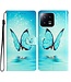 SoFetch  Blauwe Vlinder Bookcase Hoesje met Polsbandje voor de Xiaomi 13 Pro