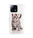 SoFetch  Kitten Bookcase Hoesje met Polsbandje voor de Xiaomi 13 Pro