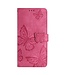 SoFetch Roze Vlinders Bookcase Hoesje met Polsbandje voor de Xiaomi 13 Pro