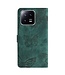 SoFetch Groen Vlinders Bookcase Hoesje met Polsbandje voor de Xiaomi 13 Pro