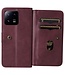 SoFetch Bordeaux Rood Portemonnee Bookcase Hoesje voor de Xiaomi 13 Pro