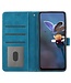 SoFetch Blauw Bloemen Bookcase Hoesje met Polsbandje voor de Xiaomi 13 Pro