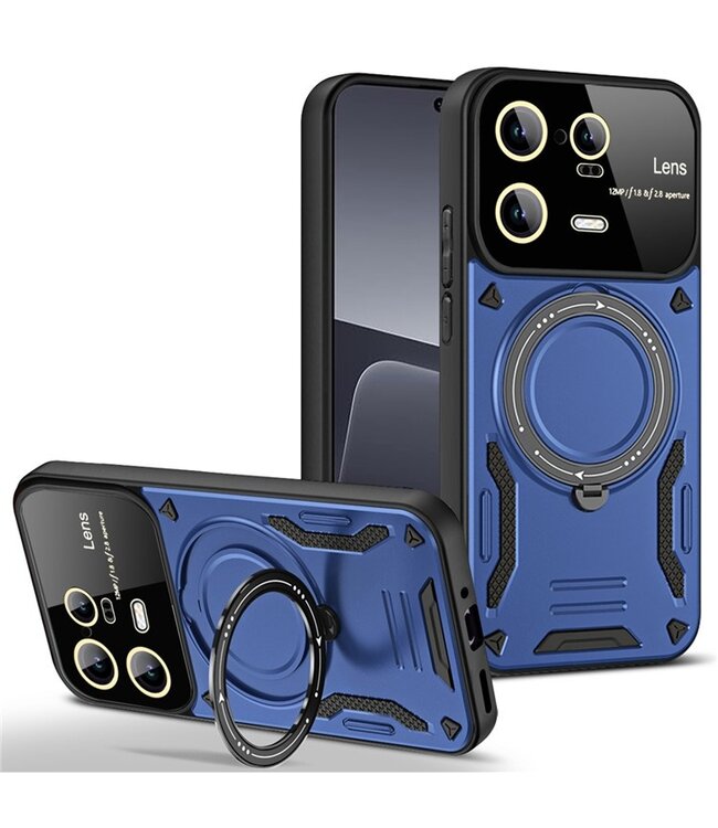 SoFetch Blauw MagSafe Houder Hybride Hoesje voor de Xiaomi 13 Pro