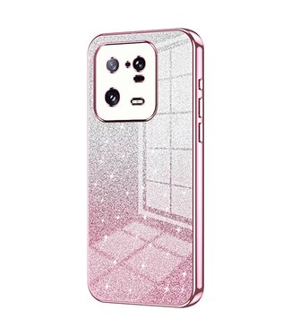 SoFetch Roze Stijlvol Glitters TPU Hoesje Xiaomi 13 Pro