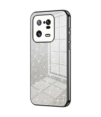 SoFetch Zwart Stijlvol Glitters TPU Hoesje Xiaomi 13 Pro