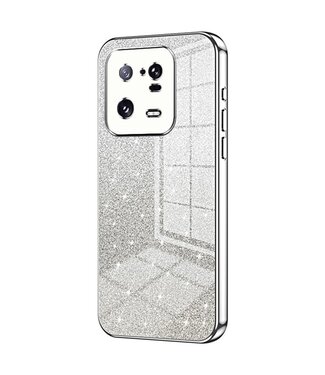 SoFetch Zilver Stijlvol Glitters TPU Hoesje Xiaomi 13 Pro