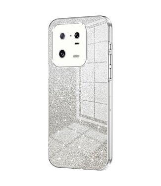 SoFetch Transparant Stijlvol Glitters TPU Hoesje Xiaomi 13 Pro