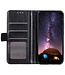 SoFetch Zwart Glad Bookcase Hoesje voor de Samsung Galaxy S24 Ultra