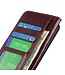 SoFetch Bruin Glad Bookcase Hoesje voor de Samsung Galaxy S24 Ultra