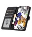 SoFetch Zwart Vlinders Bookcase Hoesje met Polsbandje voor de Samsung Galaxy S24 Ultra