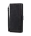 SoFetch Zwart Retrostijl Bookcase Hoesje met Polsbandje voor de Samsung Galaxy S24 Ultra