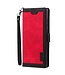 SoFetch Rood Retrostijl Bookcase Hoesje met Polsbandje voor de Samsung Galaxy S24 Ultra