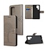 SoFetch Grijs Boom Bookcase Hoesje met Polsbandje voor de Samsung Galaxy S24 Ultra