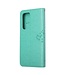 SoFetch Cyaan Boom Bookcase Hoesje met Polsbandje voor de Samsung Galaxy S24 Ultra