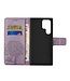 SoFetch Paars Boom Bookcase Hoesje met Polsbandje voor de Samsung Galaxy S24 Ultra