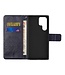 SoFetch Donkerpaars Boom Bookcase Hoesje met Polsbandje voor de Samsung Galaxy S24 Ultra