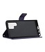 SoFetch Donkerpaars Boom Bookcase Hoesje met Polsbandje voor de Samsung Galaxy S24 Ultra