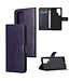 SoFetch Donkerpaars Boom Bookcase Hoesje met Polsbandje voor de Samsung Galaxy S24 Ultra