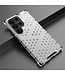 SoFetch Grijs Honingraat Backcover Hoesje voor de Samsung Galaxy S24 Ultra