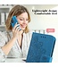 SoFetch Blauw Mandala Bookcase Hoesje met Polsbandje voor de Samsung Galaxy S24 Ultra