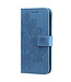 SoFetch Blauw Mandala Bookcase Hoesje met Polsbandje voor de Samsung Galaxy S24 Ultra
