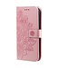 SoFetch Roze Mandala Bookcase Hoesje met Polsbandje voor de Samsung Galaxy S24 Ultra