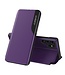 SoFetch Paars Spiegel Modern Bookcase Hoesje voor de Samsung Galaxy S24 Ultra