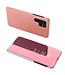 SoFetch Rozegoud Spiegel Elegant Bookcase Hoesje voor de Samsung Galaxy S24 Ultra
