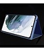 SoFetch Rozegoud Spiegel Elegant Bookcase Hoesje voor de Samsung Galaxy S24 Ultra