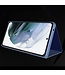 SoFetch Zwart Spiegel Elegant Bookcase Hoesje voor de Samsung Galaxy S24 Ultra