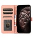 SoFetch Roze Twee kleuren Bookcase Hoesje met Polsbandje voor de Samsung Galaxy S24 Ultra